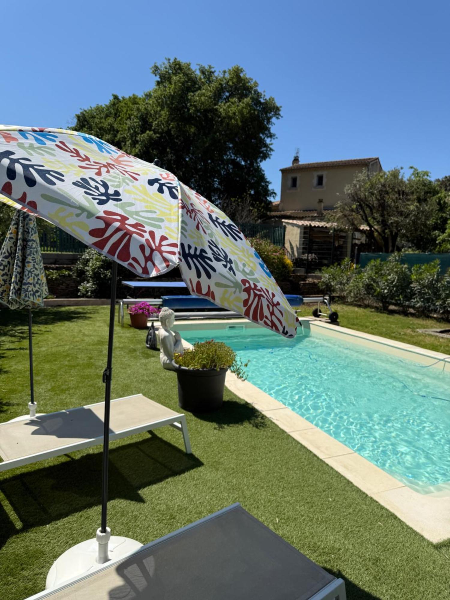 Gite Climatise Avec Piscine Sur Les Hauteurs De Bollène Kültér fotó