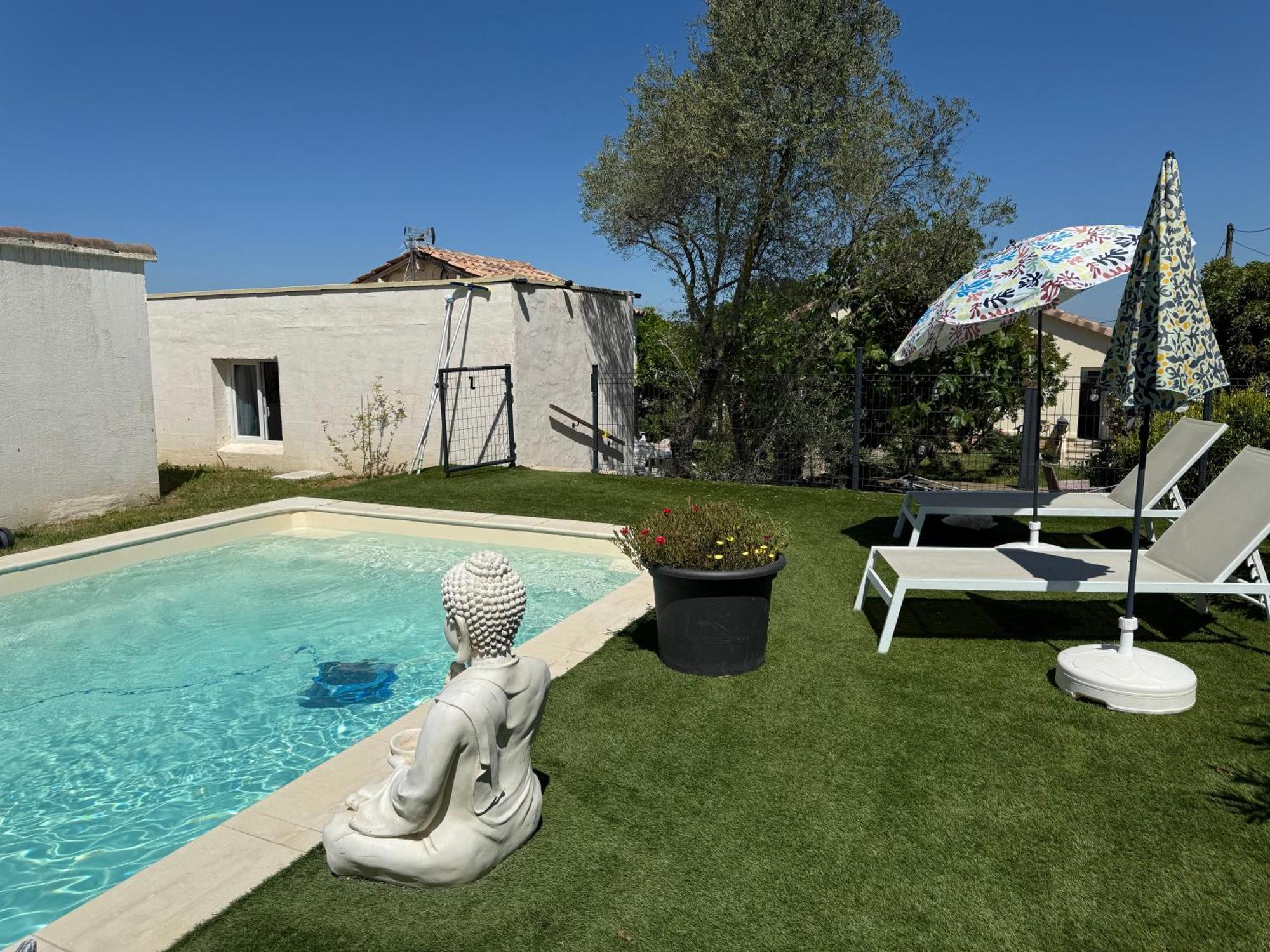 Gite Climatise Avec Piscine Sur Les Hauteurs De Bollène Kültér fotó